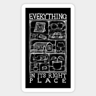 Everything in it’s Right Place - Illustrated lyrics - Inverted Magnet